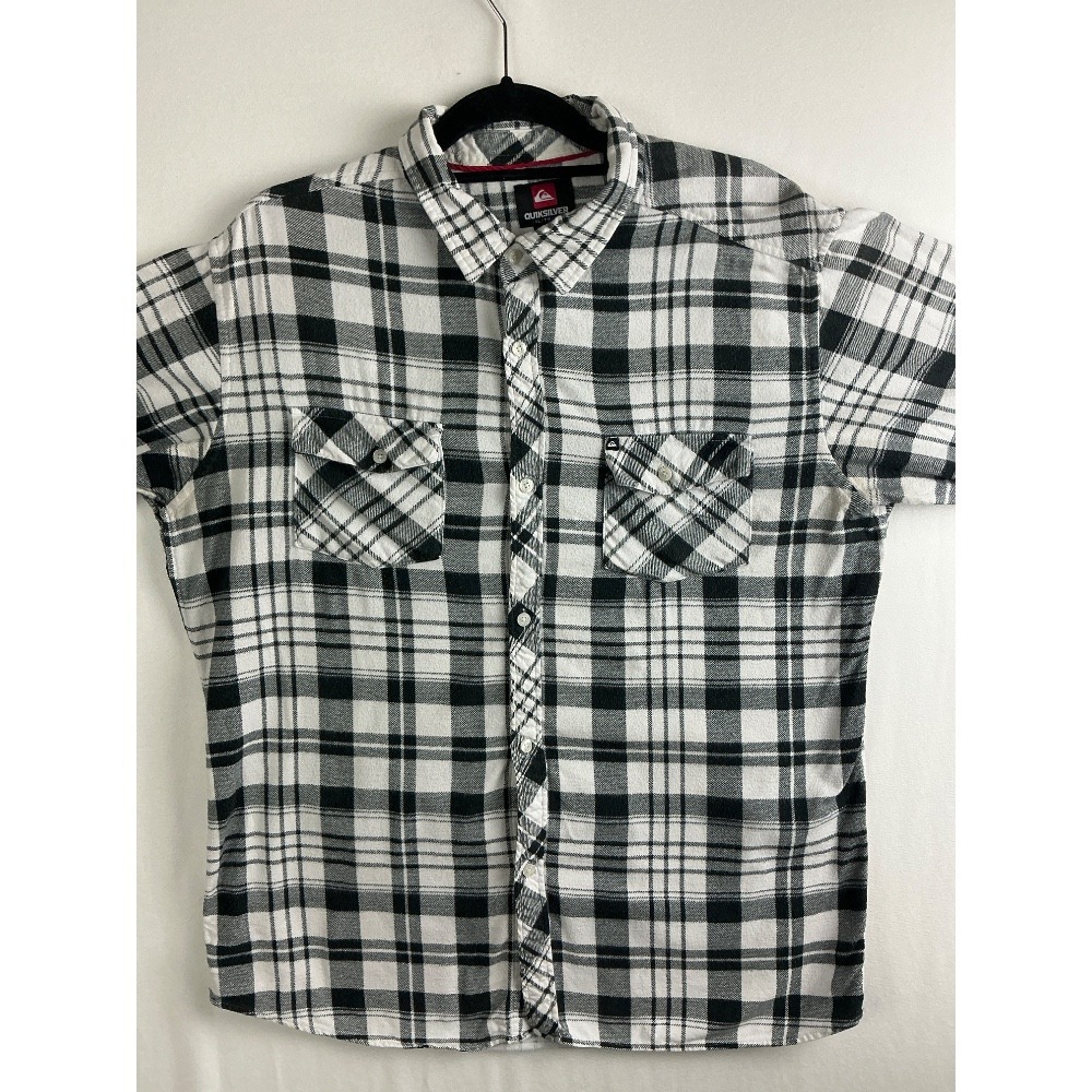 Quicksilver Button Up Men's‎ Extra Large Long Sleeve Flannel